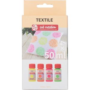 Talens Art Creation Textile Farbe Neon 4x50ml