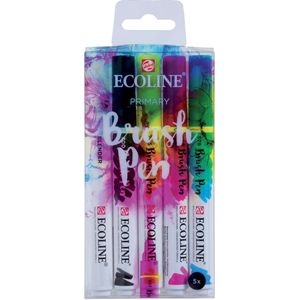 Ecoline Brush Pen set Primair | 5 kleuren
