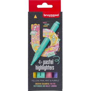 Bruynzeel High lighterset 4 delig pastel