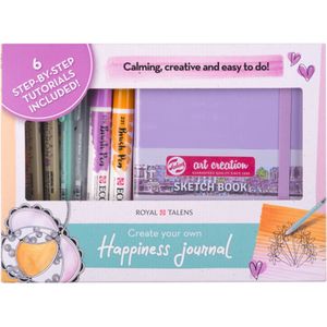 16550002 Royal Talens - Happiness Journal set - Sakura, Ecoline, Art Creation - 8-delig