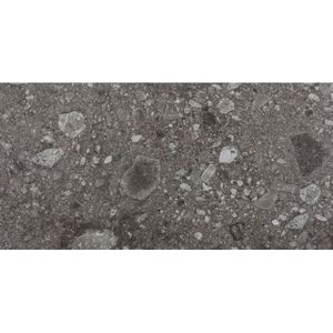 Vtwonen Composite Vloer- en wandtegel 30x60cm 9mm gerectificeerd R10 porcellanato Black Antraciet 1013441