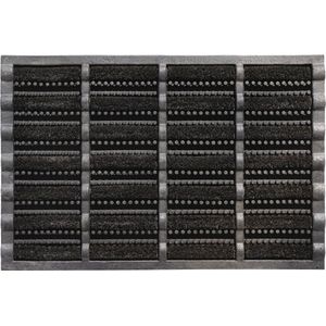 Mudbuster Borstelmat 40x60 cm - zwart