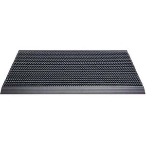 Buitenmat Hamat Outline Grigio Donker grijs - zwart 116 (Borstelmat) 50 cm x 80 cm