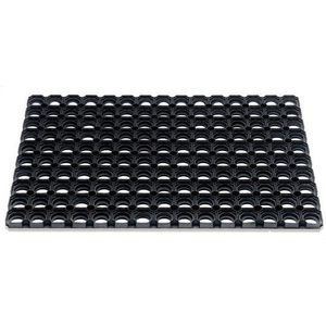 Domino Vloermat 40x60 Zwart Rubber Hamat 350015