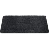 Trockenlaufmatte / Fußmatte - Aquastop - Anthrazit - 50 x 80 cm - Baumwolle mit hoher Wasseraufnahme & Antirutsch-Unterseite