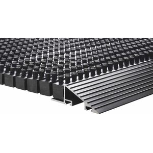 Hamat Outline deurmat buiten - Pure black - 60 x 90 cm