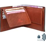 dR Amsterdam Waxi Billfold RFID Chestnut