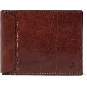 DUGRAFT Kaarthouder portemonnee met muntvak, RFID-blokkerende herenportemonnee met geldorganisatoren en 3 lederen sleuven, Lichtbruin, 11.1 cm x 7.1 cm x 1.9 cm, Minimalistisch