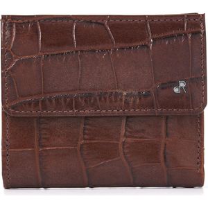 dR Amsterdam Billfold - Croco - Chestnut