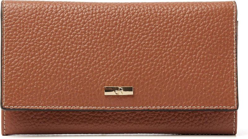 dR Amsterdam damesportemonnee - Luxe Lederen Portefeuille met RFID-bescherming - Stijlvol en Veilig voor al je Betalingsbehoeften - 110159 Mocha