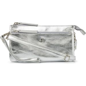 dR Amsterdam Schoudertas / Clutch - Assorted Leather - Silver