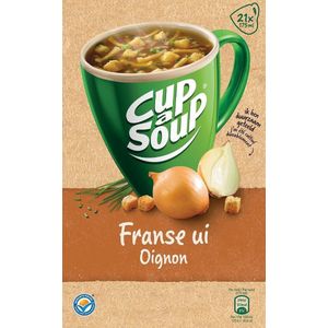 Unox - Cup-a-Soup Franse Ui - Soep - Pak van 21 Zakjes - Zonder Toegevoegde Smaakversterkers