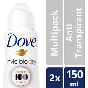 Dove Deodorant women Invisible Dry - 150 ml - 2 stuks