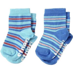 Lief! Gestreepte Babysokjes Blauw - 0/6 maanden