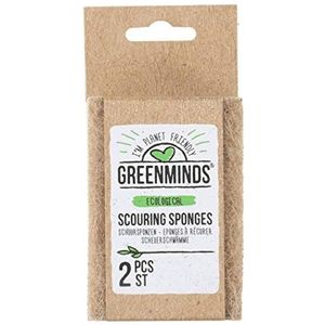 Greenminds Schuurspons, 100% natuurlijk, hoge kwaliteit, geschikt voor anti-kras en anti-aanbak, duurzaam, milieuvriendelijk