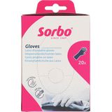 Sorbo Wegwerphandschoen - Latex - Wit - Poedervrij - 20 Stuks