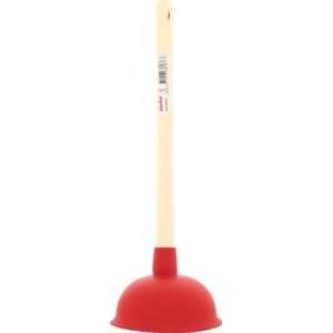 Ontstopper - Diameter 14 cm - Natuurlijk Rubber - Houten Handvat 40 cm