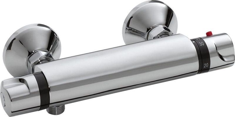 Wiesbaden Universal Thermostatische Douchekraan - 12cm Hartafstand - Chroom
