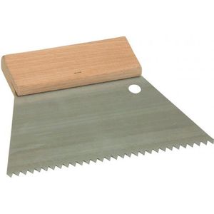 Lijmkam - Super Prof - getand houten greep 180 mm, spits