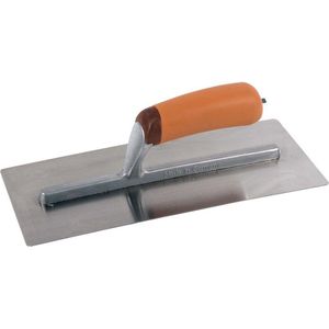 Pleisterspaan - Super Prof - 305x120x0,65 mm gebogen met afgeronde hoeken RVS met Supersoft-handgreep