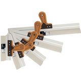 Superprof houten spackmessen bak incl. 5 spackmessen met soft handgreep