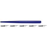 Kangaro kroontjespenhouder - blauw - met 5 kroontjes - K-7903