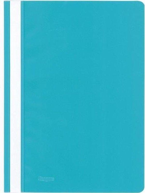 Kangaro snelhechtermap A4 PP turquoise krimp a 25 stuks - blauw Polypropyleen, kunststof K-22049