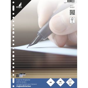 Kangaro ringbandinterieur - A4 - lijn - 60 grams - 23-gaats - 10 sets - ringbandpapier - K-56010-10