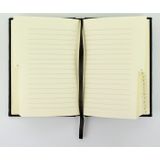 Kangaro alfabetboek - A5 - A-Z - linnen hard cover - zwart - leeslint - sluitelastiek - K-5105