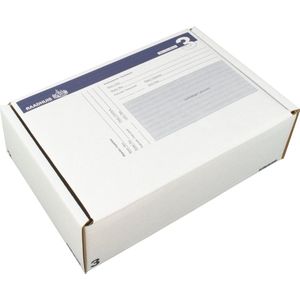 Raadhuis Postpakketdoos Met Bedrukking 5 Stuks 240x170x80mm wit Kangaro