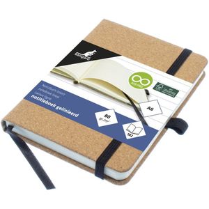 Kangaro Notitieboek A6 kurk gelinieerd HC 96 vel 80 gram