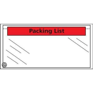 Raadhuis 310501 paklijst envelop | bedrukt | zelfklevend | A5 | 225mm x 165mm | 1000 stuks