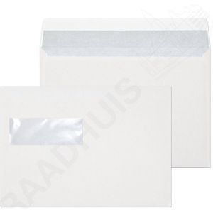 Exclusive envelop wit 162 x 229 mm - C5 venster links zelfklevend (100 stuks)
