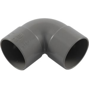 PVC bocht 90deg 50mm 2x lijmmof
