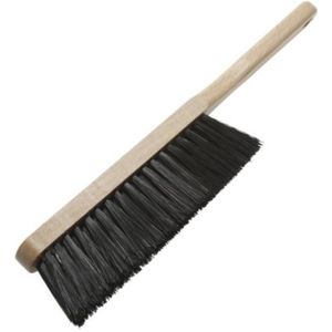 Benson Behangborstel - Handmodel - Zwarte Kunstvezel - Houten Heft - 19 cm Breed - 30 cm Lang