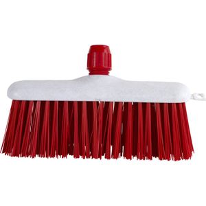 Luva Straatbezem met Steelhouder 30 cm Rood/Wit