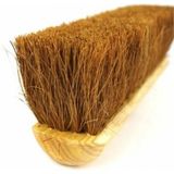 Benson Bezemkop binnen - bruin - hout - kokos borstelharen - 28 cm - Zaalbezem