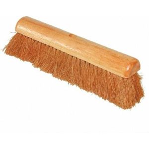 Benson Bezemkop binnen - bruin - hout - kokos borstelharen - 28 cm - Zaalbezem