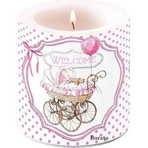 Ambiente Kaars Small Welcome Pink