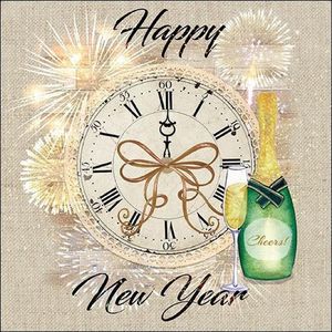 Ambiente Happy New Year papieren servetten