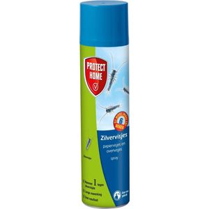 Protect Home Zilvervisjes Spray - 400 ml Zilvervisjes Bestrijden - Zilvervisjesspray - Bestrijdingsmiddel Zilvervis - Snel Resultaat - Werkzaam tot 6 Weken