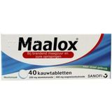 Maalox Bij Brandend Maagzuur 40 kauwtabletten