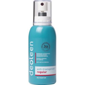 Deoleen - Regular Pompspray - Anti-transpirant - 0% Parfum - 48 Uur Effectief