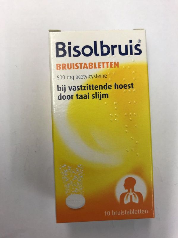 Bisolvon Bisolbruis - 1 x 10 bruistabletten
