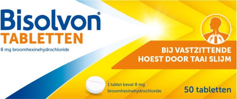Bisolvon Tabletten Vastzittende Hoest - 1 x 50 tabletten