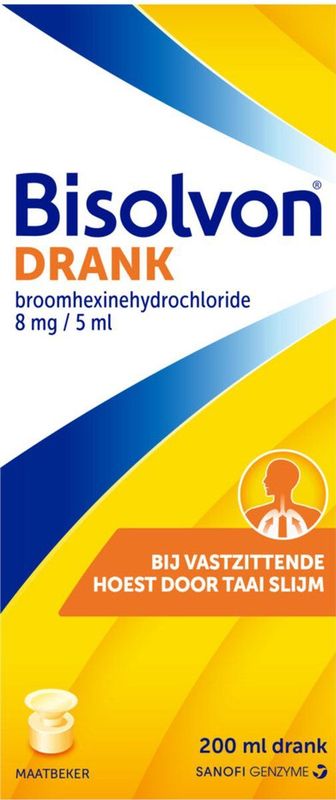 Bisolvon Drank Vastzittende Hoest - 1 x 200 ml