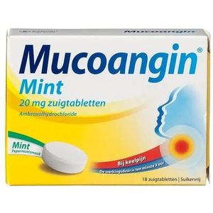 Mucoangin Mint - 1 x 18 zuigtabletten