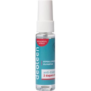 Deoleen Behandelspray Anti-transpirant - Voorkomt overmatige transpiratie - 48 uur effectief - 0% parfum - Dermatologisch getest - Deodorant - 25 ml