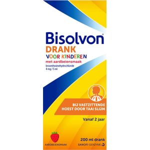 Bisolvon Drank Voor Kinderen Aardbeiensmaak - 1 x 200 ml