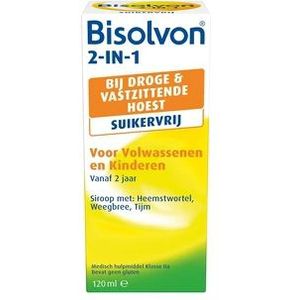 Bisolvon Drank 2-in-1 suikervrij (120ml)